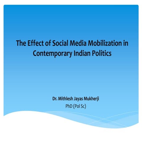 Social media in politics