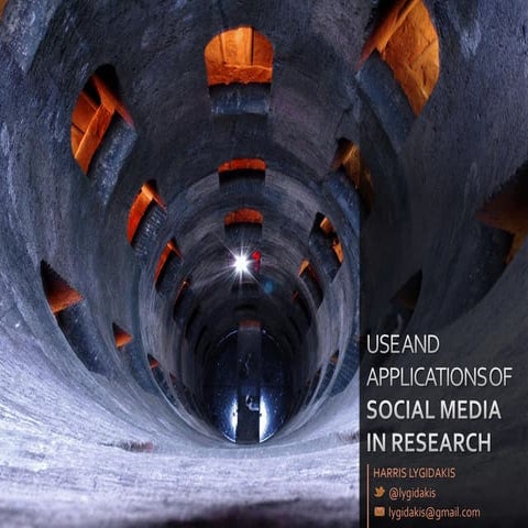 Use and Applications of Social Media in Research