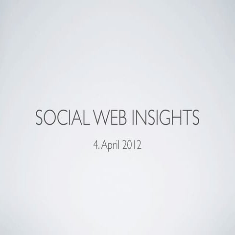 Social media insights