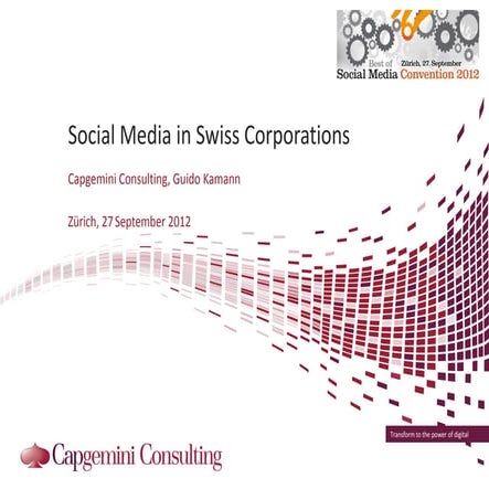 Social Media in  Swiss corporations