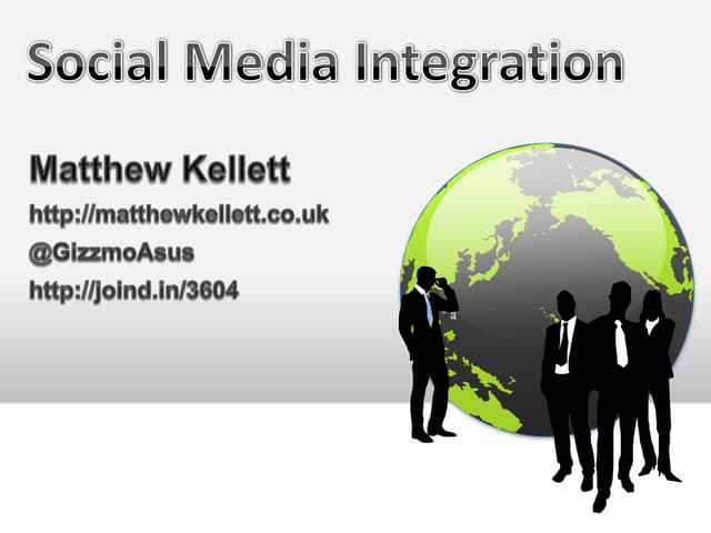 Social media integration #phpnw11