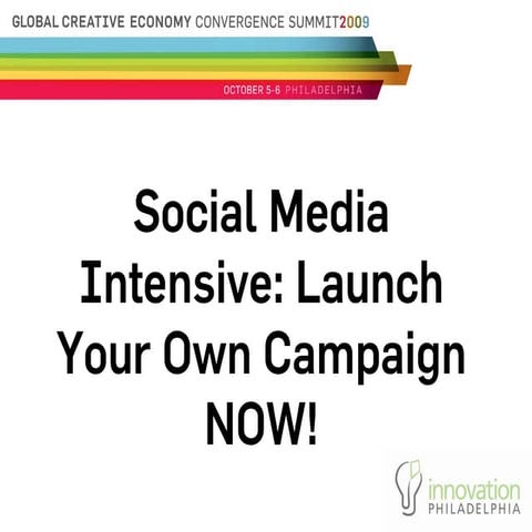Social Media Intensive Launch Your Own Campaign Now
