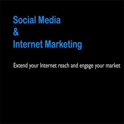 Social Media&Internet Marketing