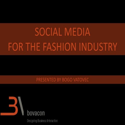 Social media in the apparel industry