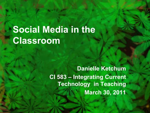 Social media in the classroom