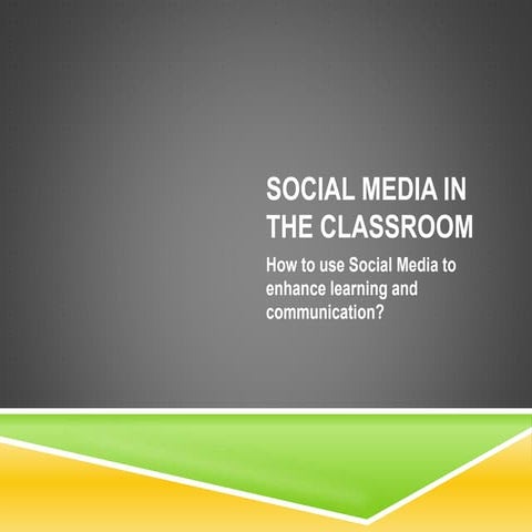 Social media in the classroom
