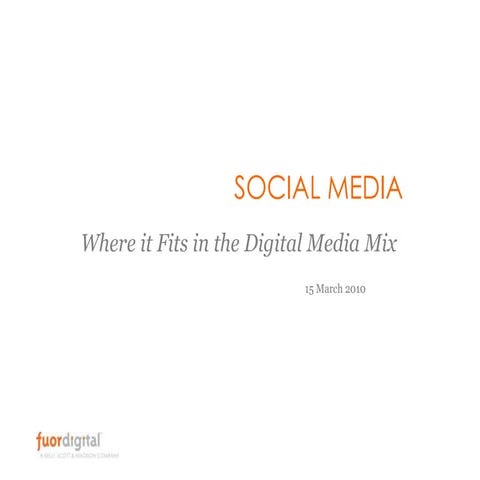 Socialmediainthedigitalmediamix