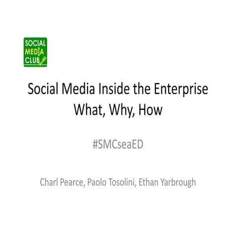 Social Media In The Enterprise