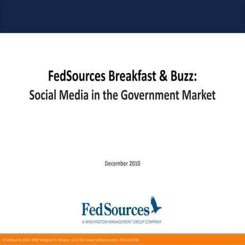 Social Media In The Federal Market