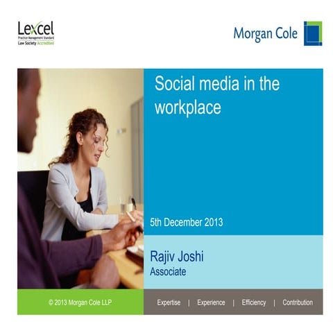 Social media in the workplace