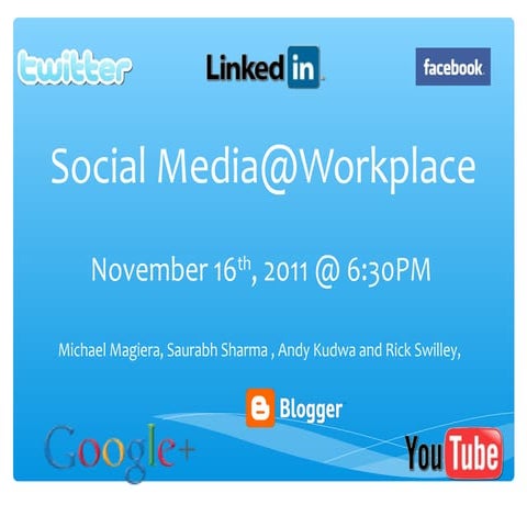 Social Media In The Workplace