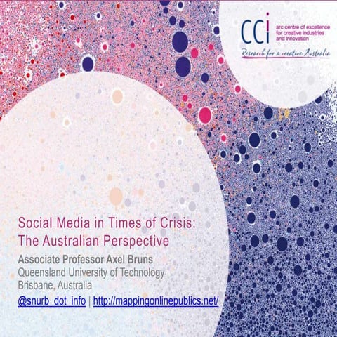 Social Media in Times of Crisis: The Australian Perspective