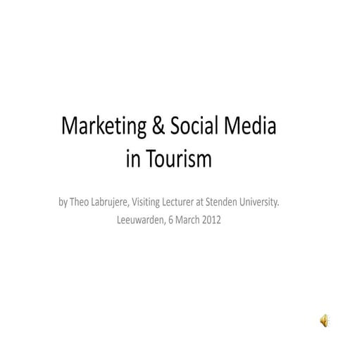 Marketing & Social Media in Tourism
