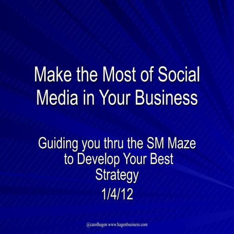 Social Media - Jan 4, 2012