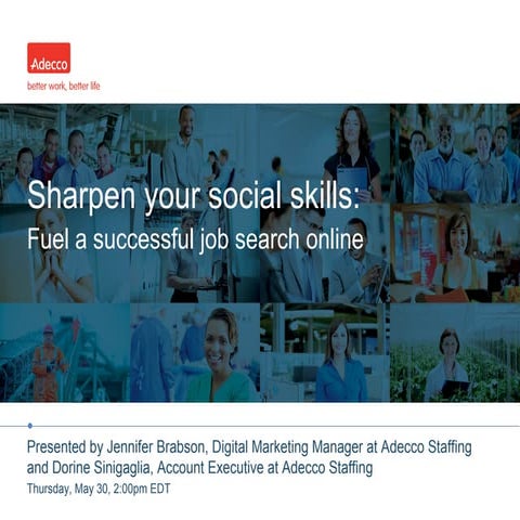 Sharpen your social media skills: Fuel a successful job search online