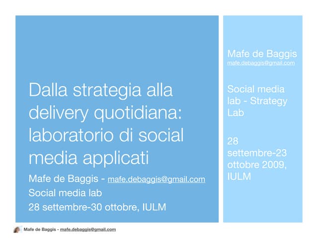 Dalla strategia alla delivery quotidiana