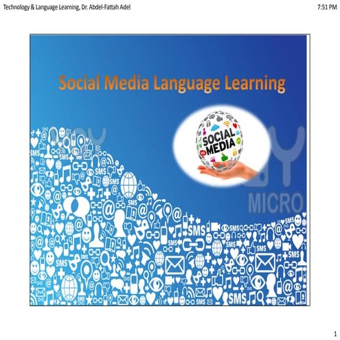 Social media language learning