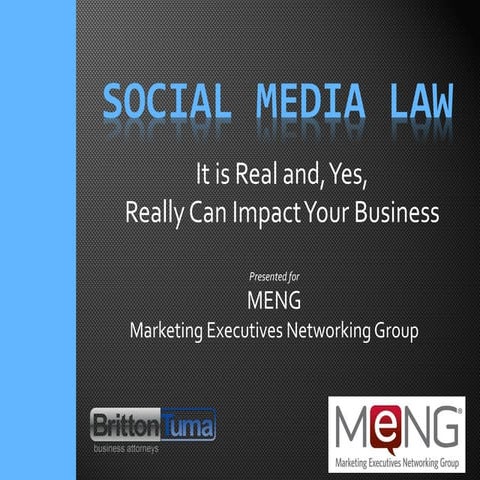 Social Media Law: It is Real, and, Yes, It Really Can Impact Your Business - ...