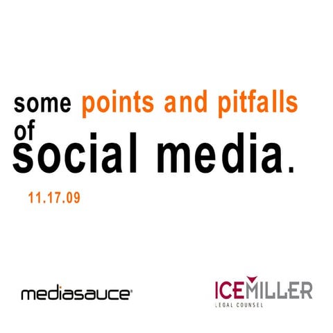 Points & Pitfalls of Social Media