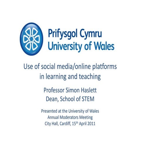 Using social media/online platforms in learning and teaching.