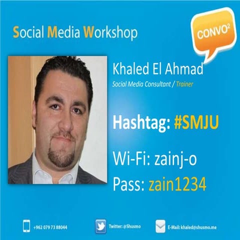 Social Media Workshop at Jordan University | PPT