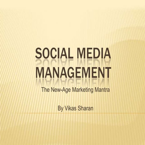 Social Media Management as a Business Opportunity
