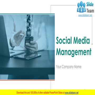 Social Media Management PowerPoint Presentation Slides 