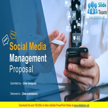 Social Media Management Proposal PowerPoint Presentation Slides