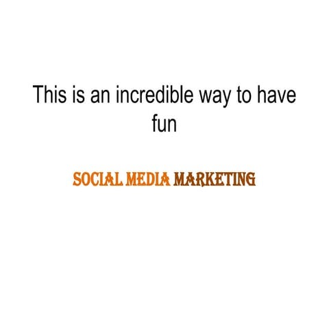 Social Media Marketing