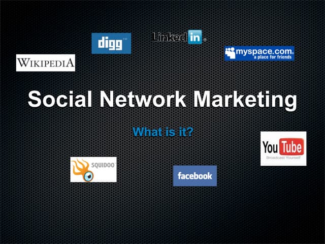 Social media marketing