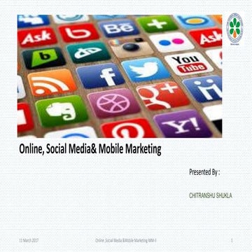 Online Social media & Mobile marketing