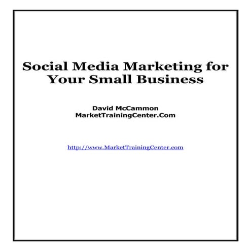 Social media marketing