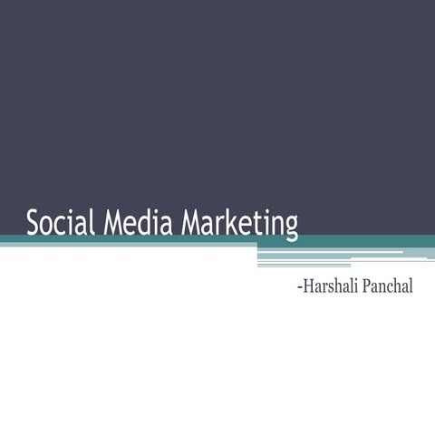 Social media marketing