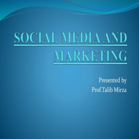 Social media marketing