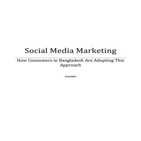 Social media marketing
