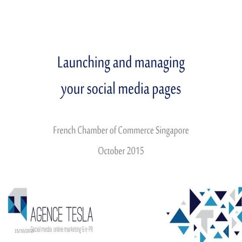 Launching and managing your social media pages