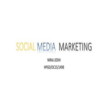 Social media  marketing