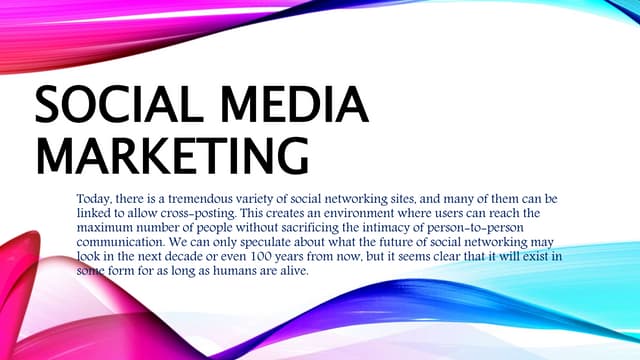 Social media marketing