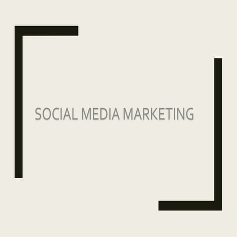 Social Media Marketing