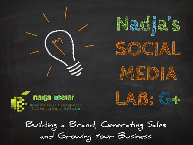 Social Media Marketing Lab: Google+