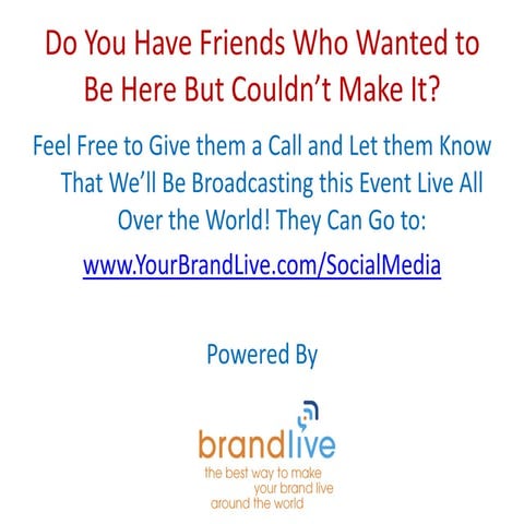 Social Media Marketing - March 2011