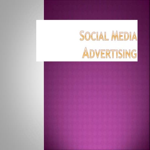 Social media marketing