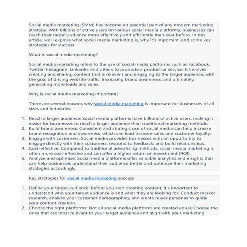 Social Media Marketing | PDF