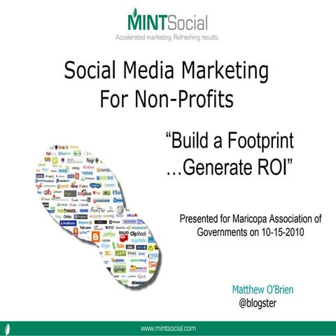Social Media Marketing for Non-Profits by Matt O'Brien Mint Social