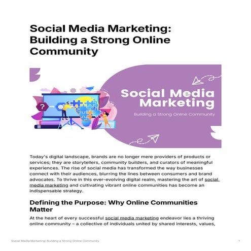 Social Media Marketing Building a Strong Online Community.pdf