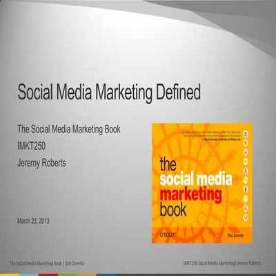 Social Media Marketing Defined