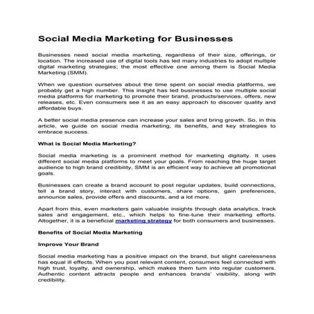 What is social media marketing (SMM) & Importance of Social media.pptx