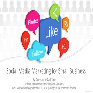 Social media marketing for small bu...