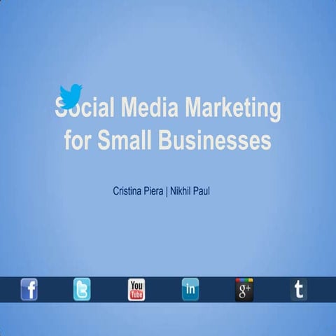 Social media marketing for small businesses