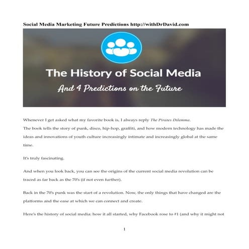 Social Media Marketing Future Predictions